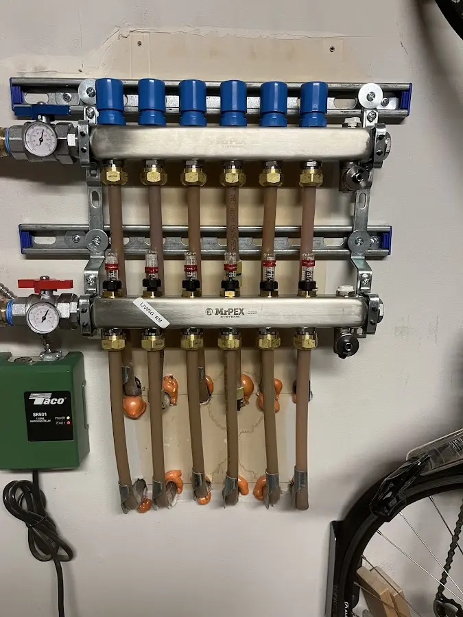 Plumber performing Gas Leak Detection at a residential property in New Scotland